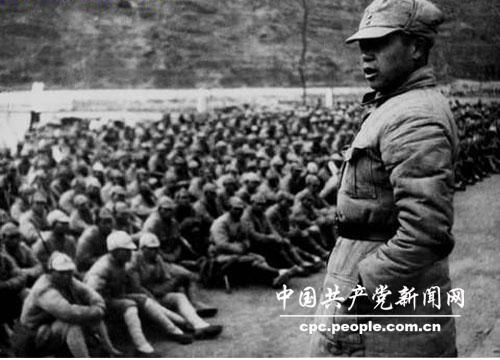 1940年，陈锡联进行战斗动员